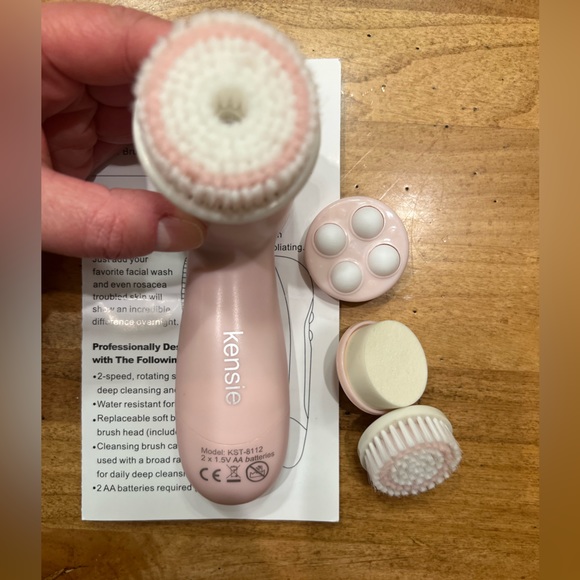NEW Kensie Power Brush 5 in 1 Cleansing System Advanced Facial Cleansing - Picture 6 of 9